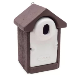 Woodstone Seville Nest Box Oval Hole Brown